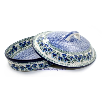 Zapiek z pokrywką II Gatunek dek. 2273X Niebieskie Bratki